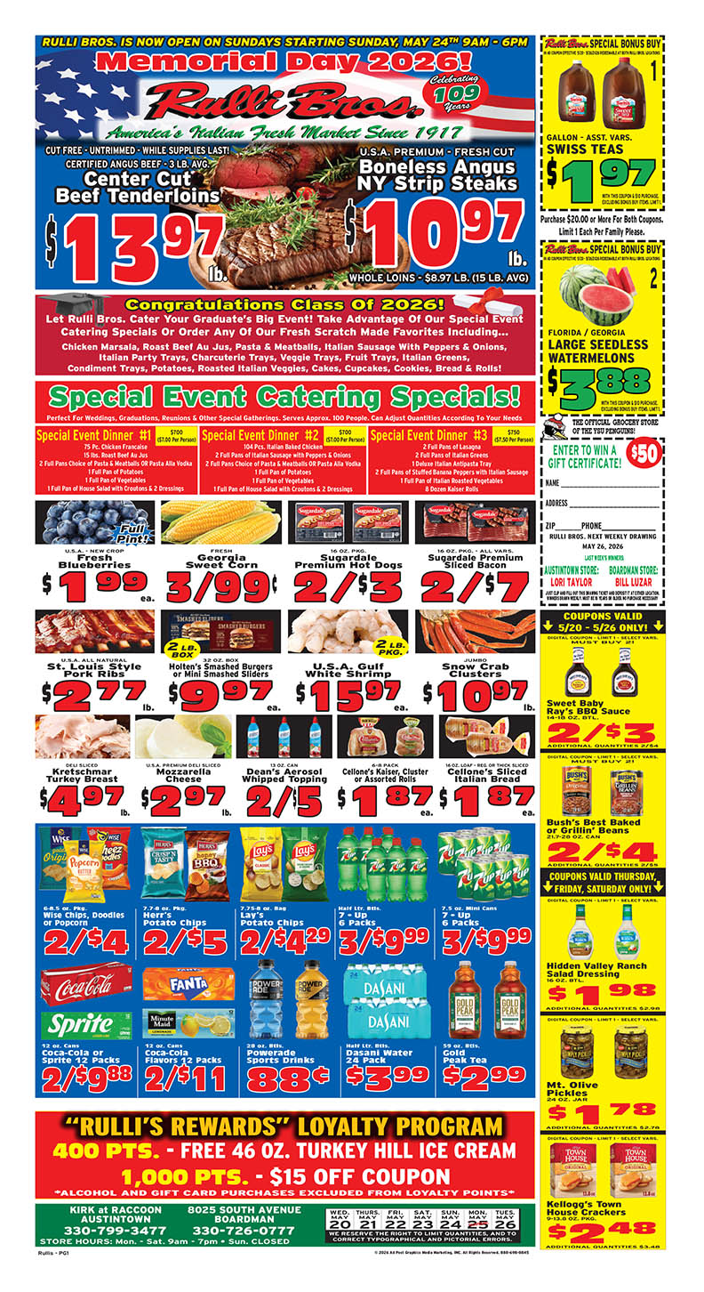 Rulli Bros. ad circular preview